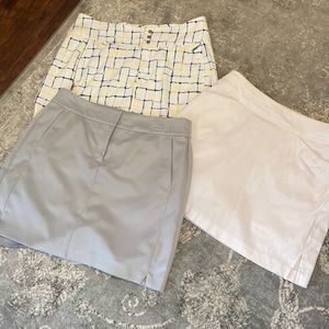 3 Ladies golf skirts